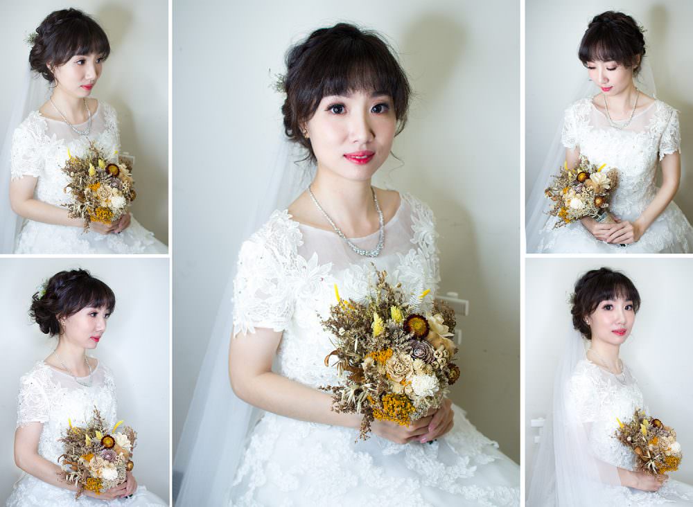 白紗造型│韓系髮型│新娘秘書│花飾品